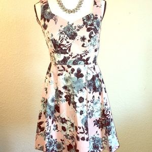 ModCloth dress 60s water color roses